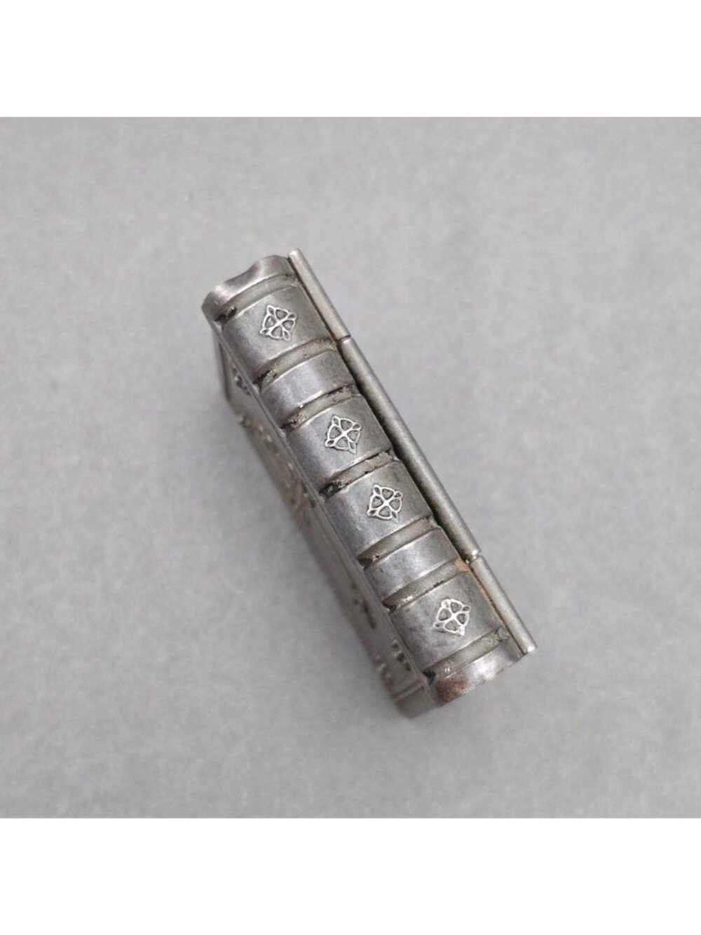 Vintage Book Rosary Case Saint Therese Czech Silver Plated Metal Locket Box - Picture 3 of 15